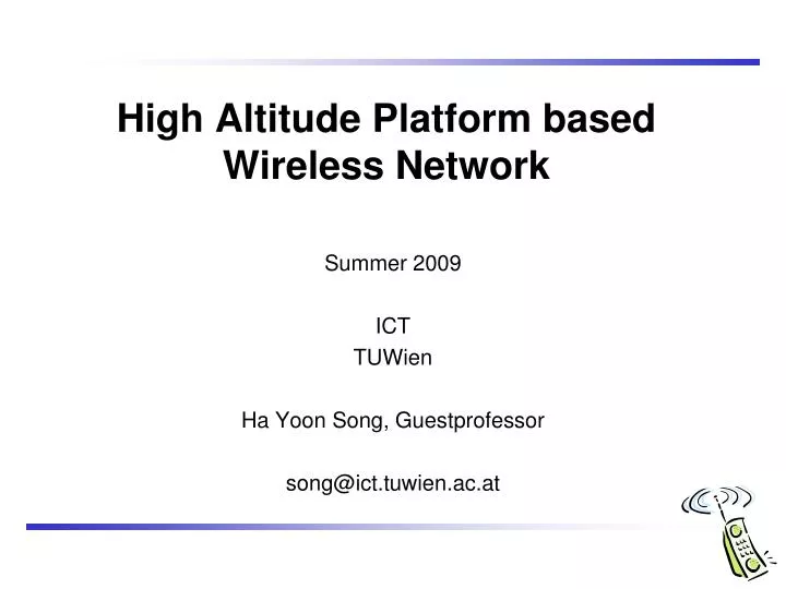 high altitude platform based wireless network n.