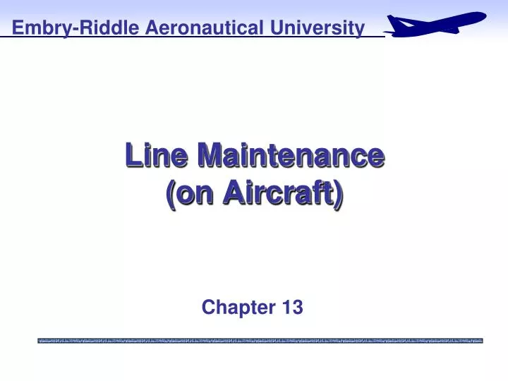 line maintenance on aircraft n.