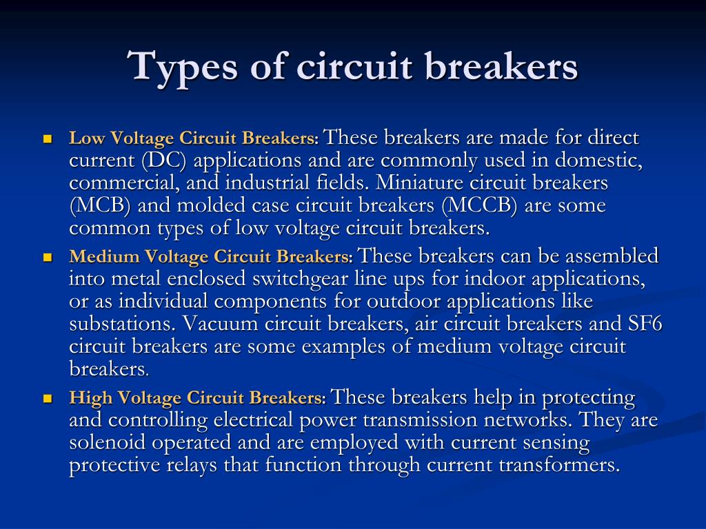 PPT Seminar on Circuit Breaker PowerPoint Presentation, free download