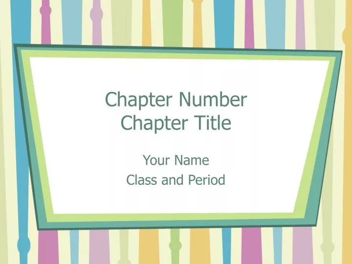 chapter number chapter title n.