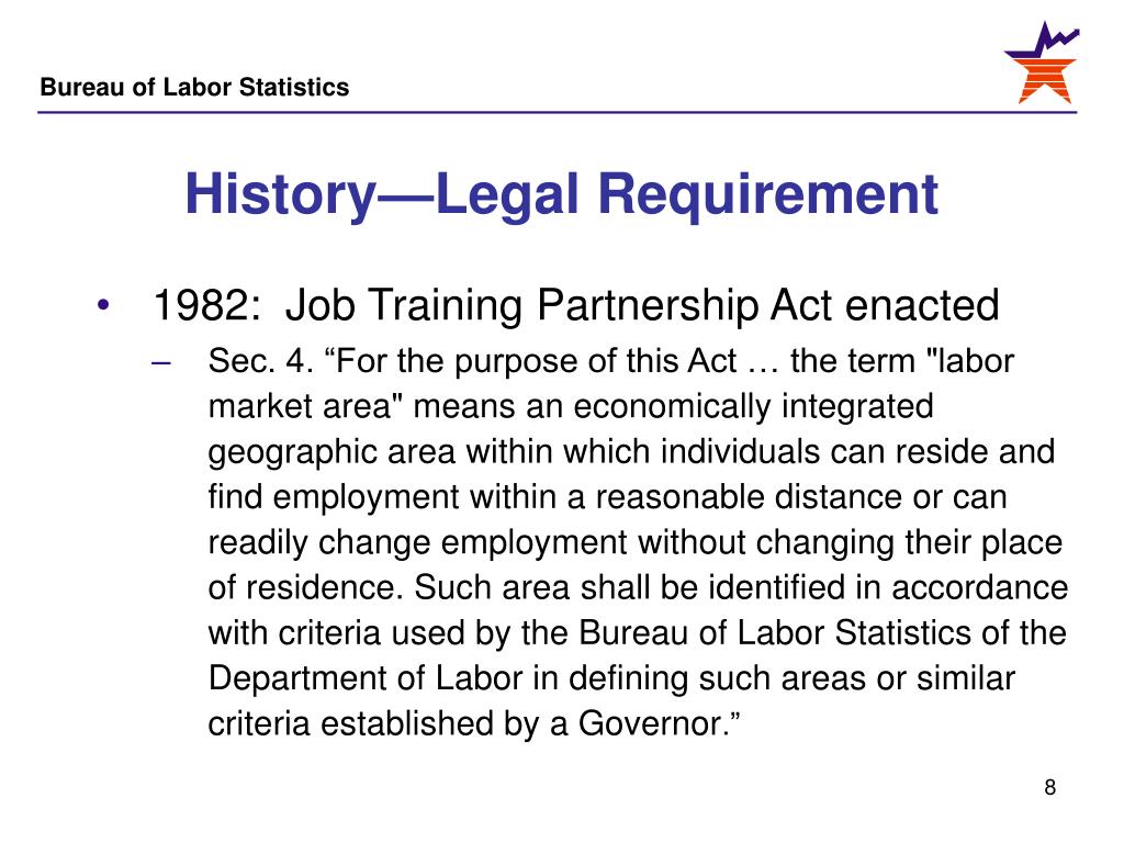 1982 job training patnership act