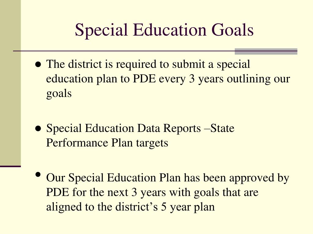 special education student goals