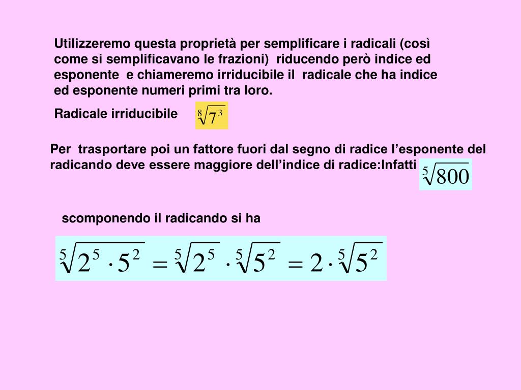 PPT I RADICALI PowerPoint Presentation, free download ID4253126