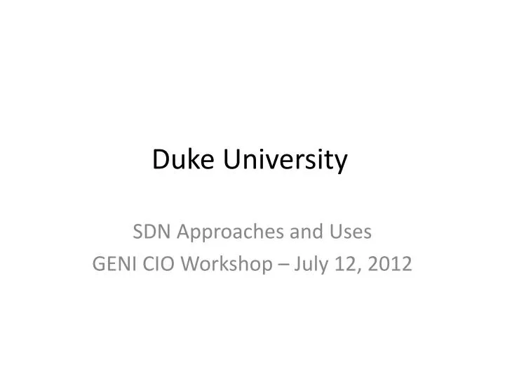 PPT Duke University PowerPoint Presentation, free download ID4253420