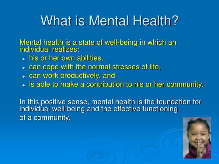 presentation on children's mental health