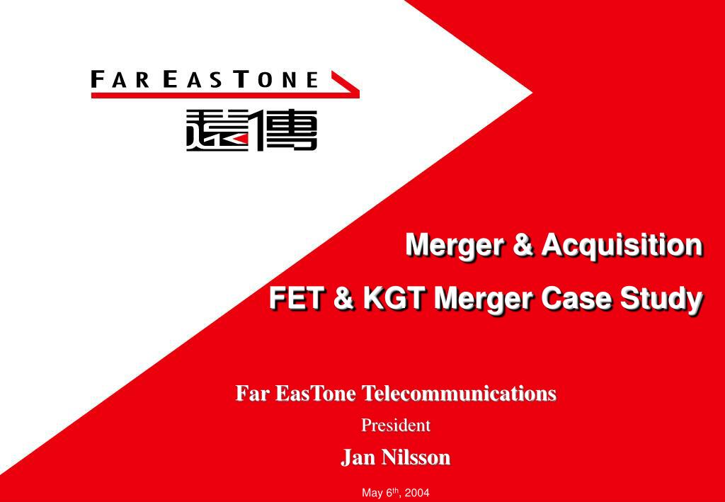 merger and acquisition case study ppt