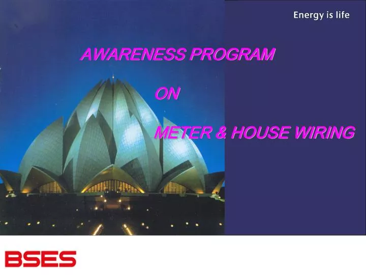 awareness program on meter house wiring n.
