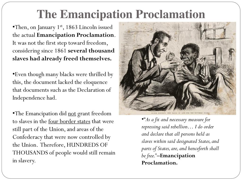 PPT - Blacks & The Civil War: Emancipation & Agency PowerPoint ...