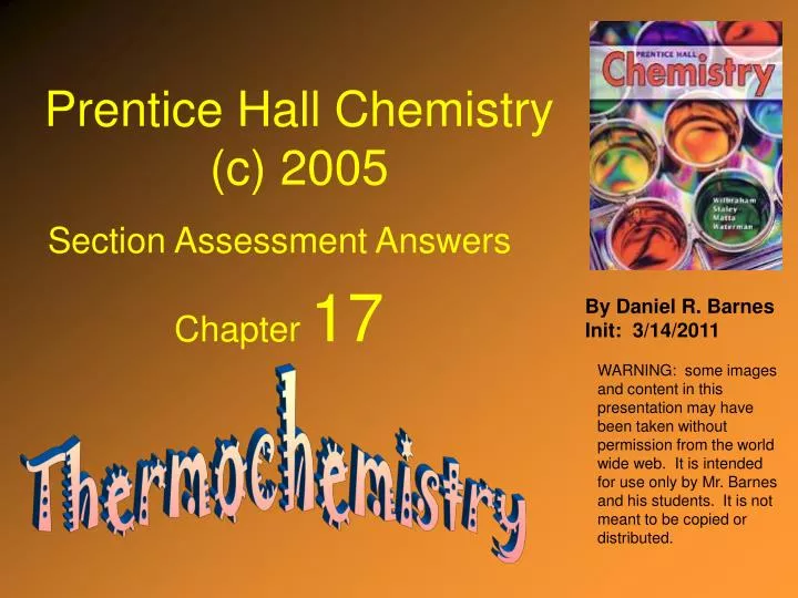 PPT Prentice Hall Chemistry (c) 2005 PowerPoint Presentation, free download ID4258951