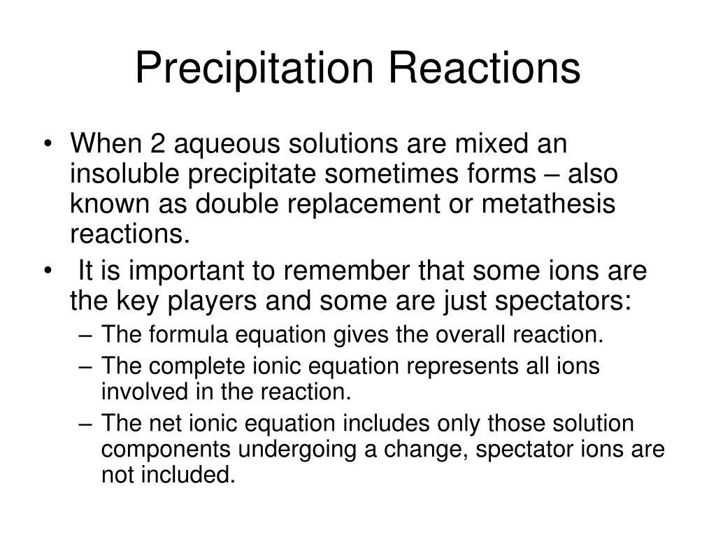 define precipitate chemistry terms