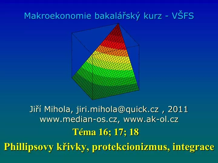makroekonomie bakal sk kurz v fs ji mihola jiri mihola@quick cz 2011 www median os cz www ak ol cz n.