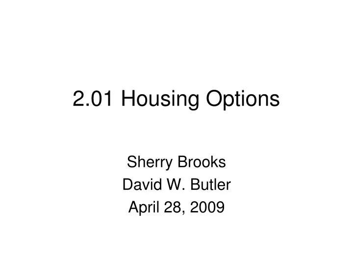 2 01 housing options n.