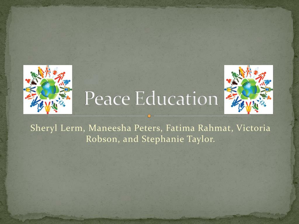 peace education powerpoint presentation