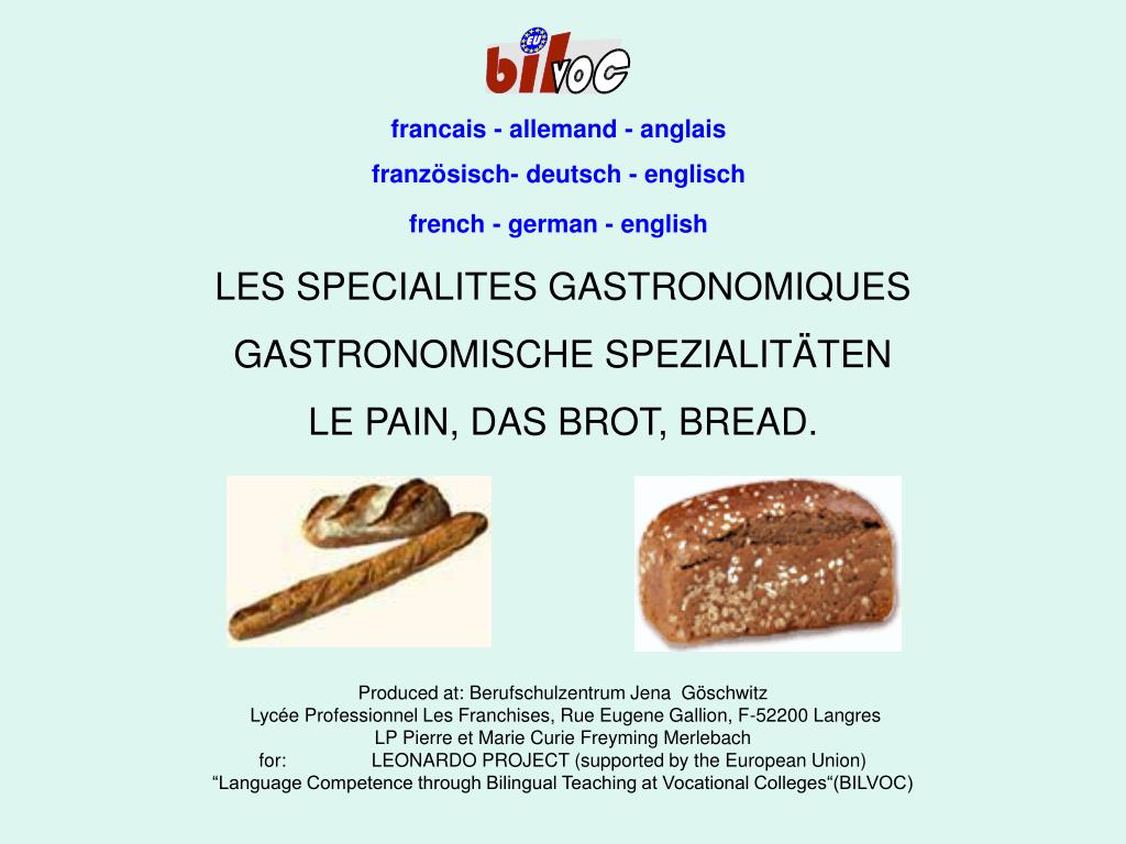 PPT francais allemand anglais französisch deutsch englisch french german english