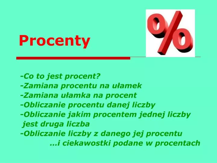 JAK SIE LICZY PROCENTY visual data 5