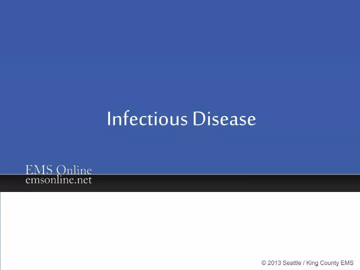 PPT - Infectious Disease PowerPoint Presentation, free download - ID ...