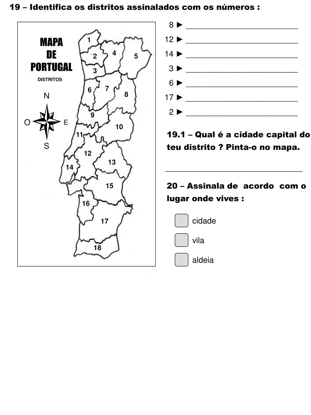 3 Distritos de Portugal