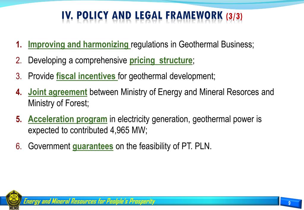 PPT - MINISTRY OF ENERGY AND MINERAL RESOURCES REPUBLIC OF INDONESIA ...