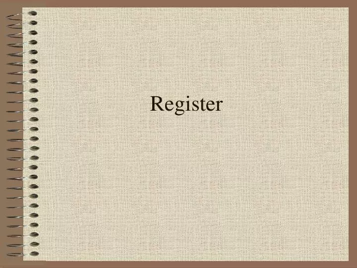 register n.