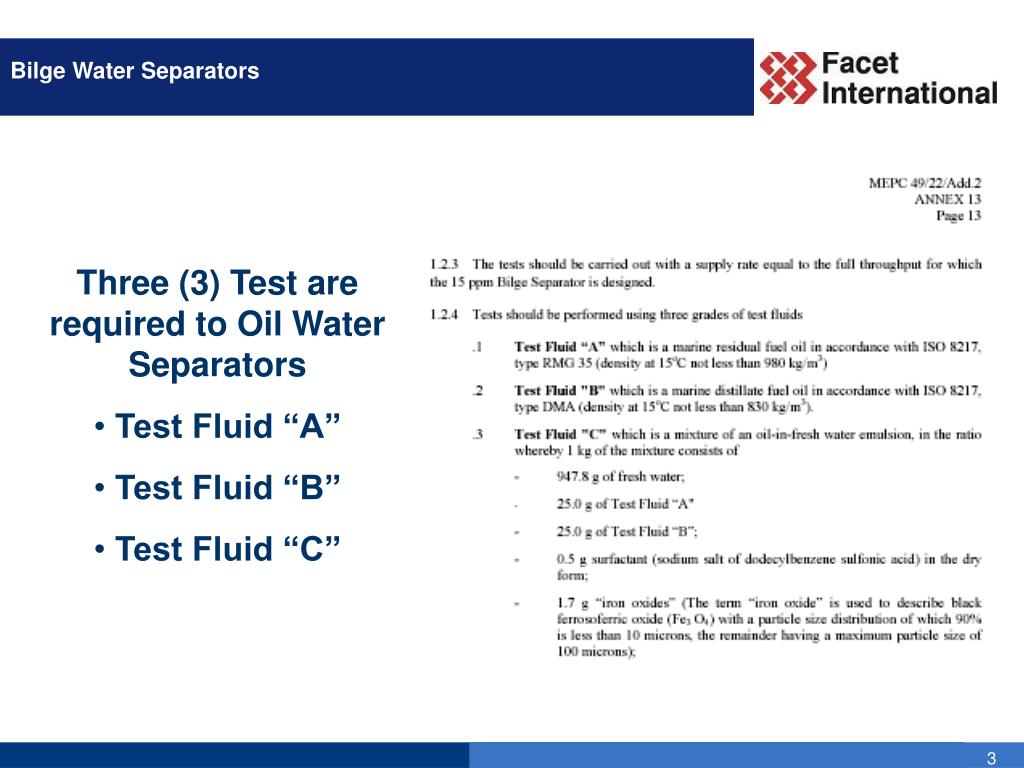 PPT - Bilge Water Separators PowerPoint Presentation, free download ...