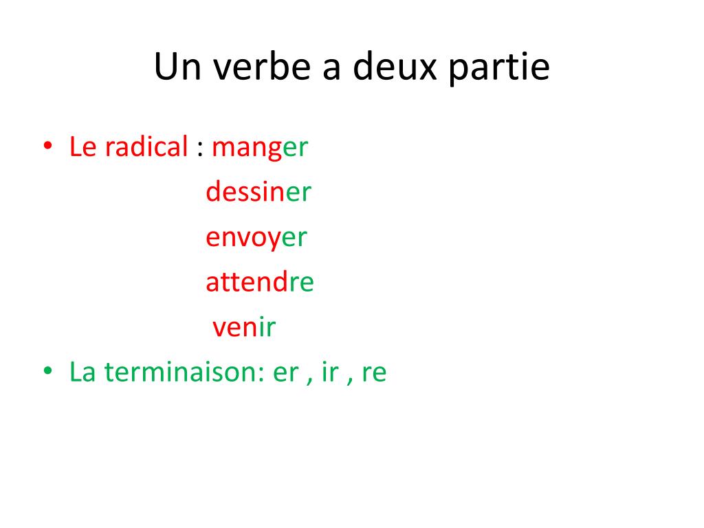 Verbe Attendre Present PPT - Un verbe a un temps PowerPoint Presentation, free download -  ID:4265681