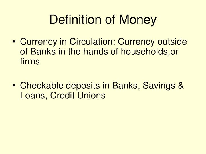 Term currency definition