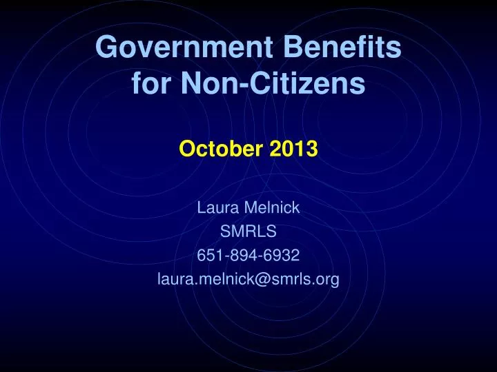 government benefits for non citizens n.