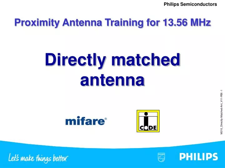 proximity antenna training for 13 56 mhz n.
