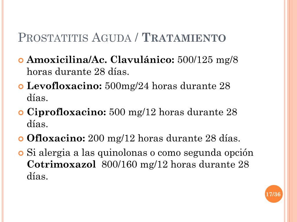 tratamiento de la prostatitis