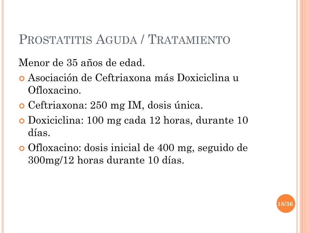 doxiciclina prostatitis cronica
