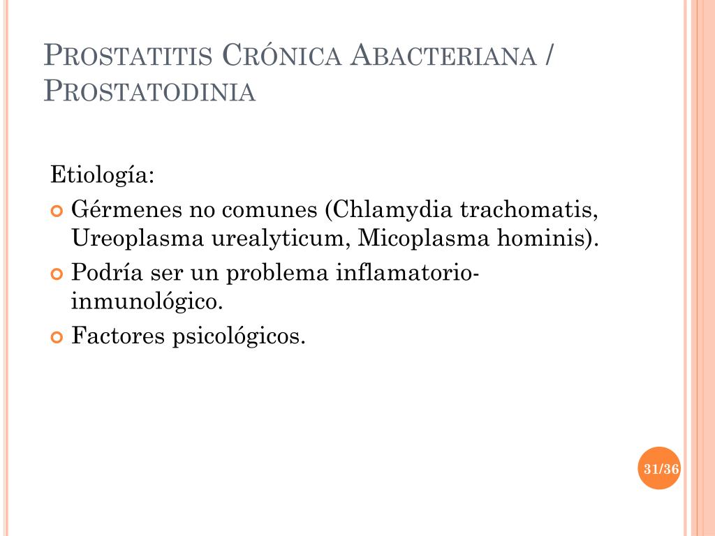 Prostatitis ahol kell lennie Krónikus prostatitis receptek