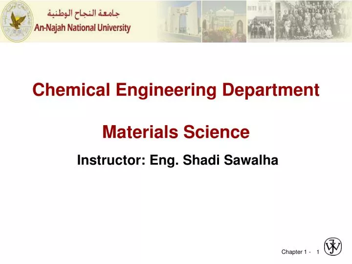 chemical engineering department materials science n.
