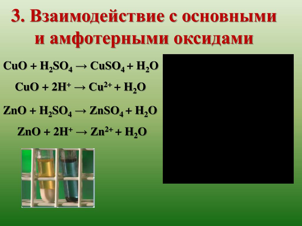 Cuo zn cu zno. Серная кислота реагирует с основными и амфотерными оксидами. Взаимодействие с основными и амфотерными оксидами серная кислота. Взаимодействие серной кислоты с основными и амфотерными оксидами. Взаимодействие серной кислоты с амфотерными оксидами.