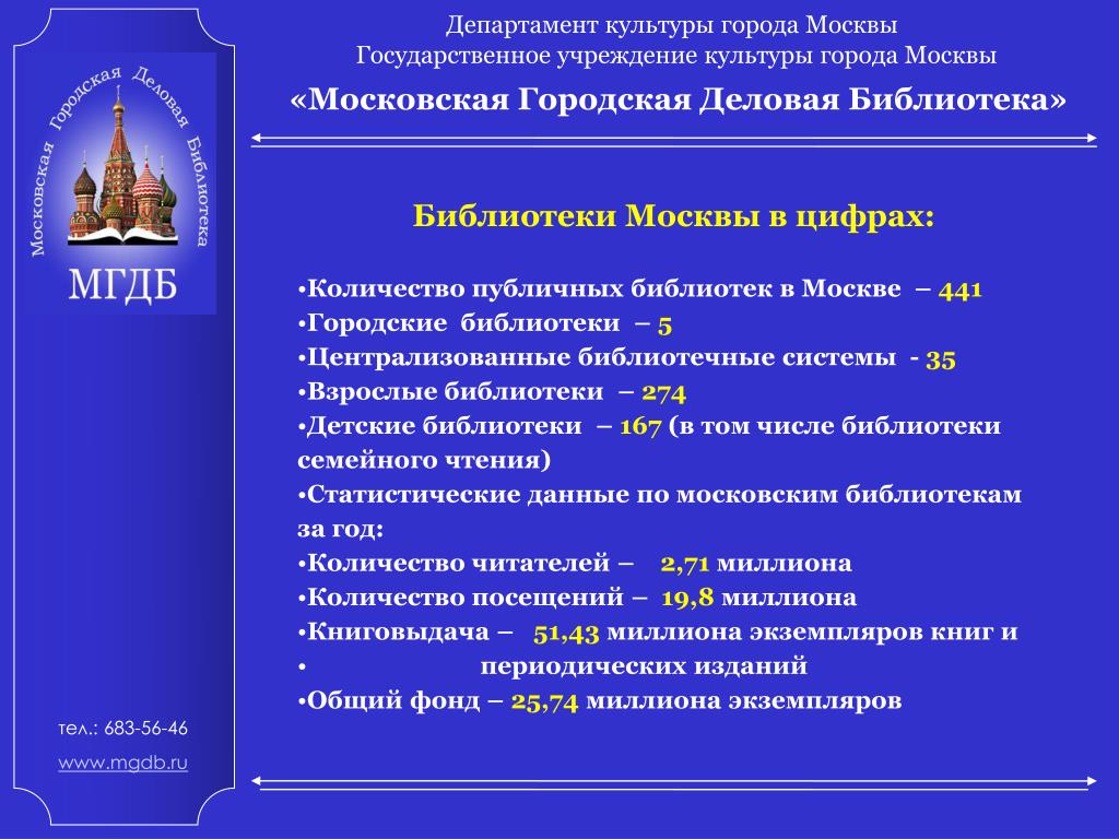 Культурное учреждение москвы