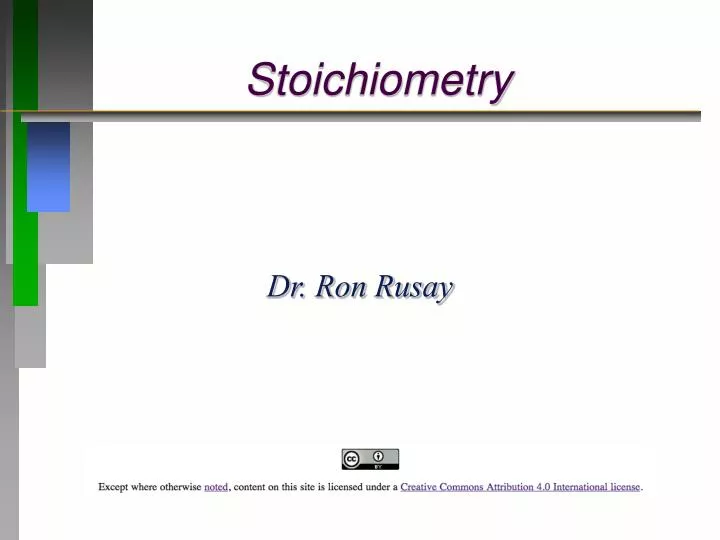 PPT - Stoichiometry PowerPoint Presentation, free download - ID:4270104