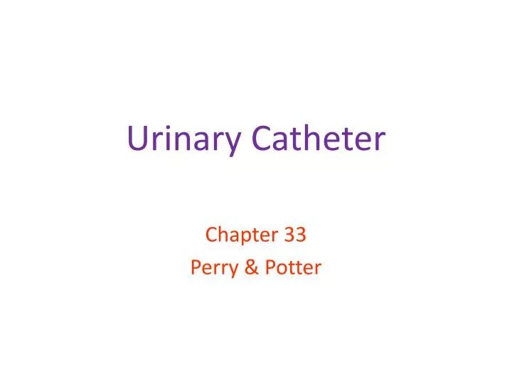 urinary catheter n.