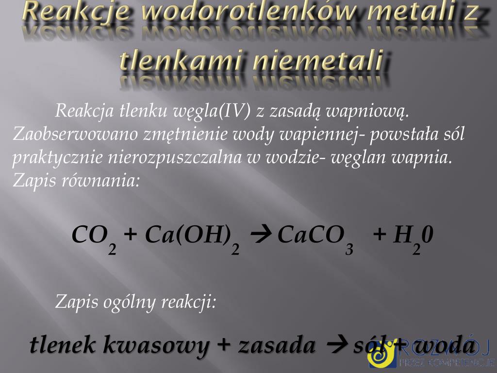 Reakcje Wodorotlenków Metali Z Tlenkami Niemetali Reakcja Wodorotlenków Metali Z Tlenkami Niemetali - Margaret Wiegel