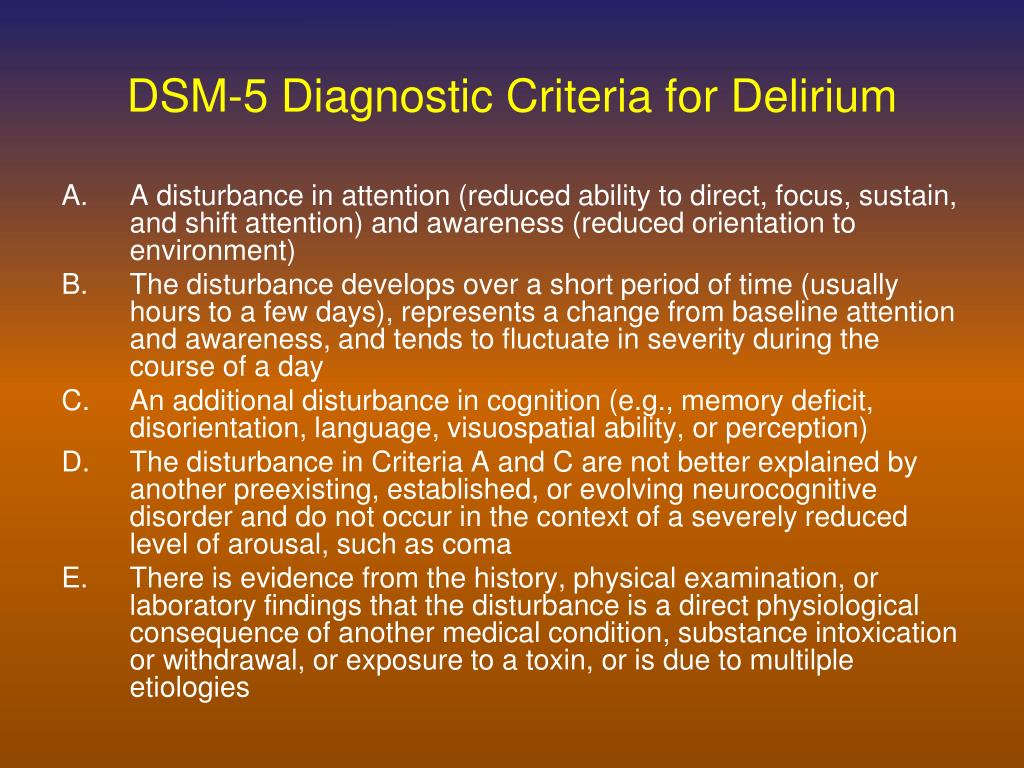 PPT Delirium Assessment And Management PowerPoint Presentation Free 