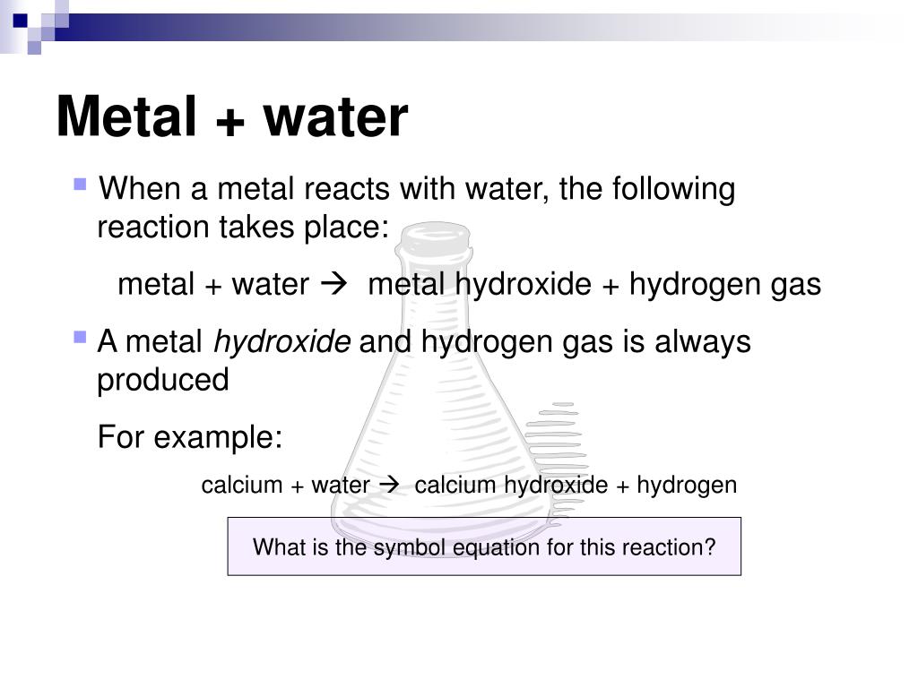 PPT Reactions of Metals PowerPoint Presentation, free download ID4271268