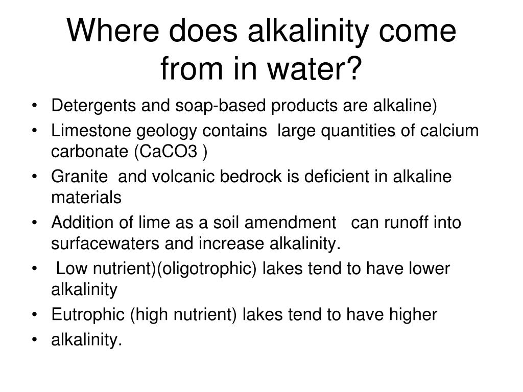 How Do I Reduce Alkalinity In My Well Water at Abigail Sykes blog