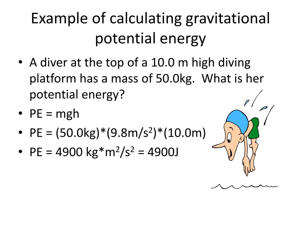 sample problem solving in potential energy