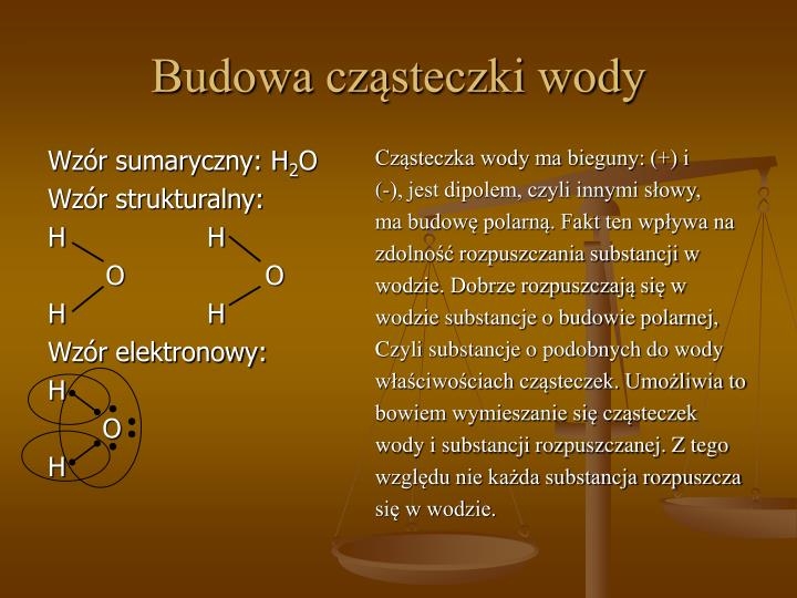 Zestaw 5 Woda I Roztwory Wodne PPT - Woda i roztwory wodne PowerPoint Presentation - ID:4271403
