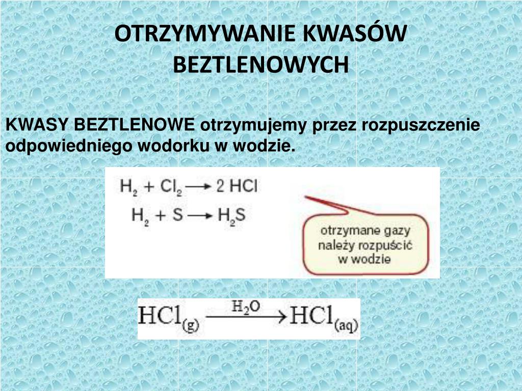 Jak Się Otrzymuje Kwasy Beztlenowe A Jak Kwasy Tlenowe PPT - KWASY PowerPoint Presentation, free download - ID:4271566