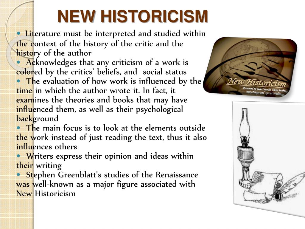 PPT NEW HISTORICISM PowerPoint Presentation, free download ID4272137