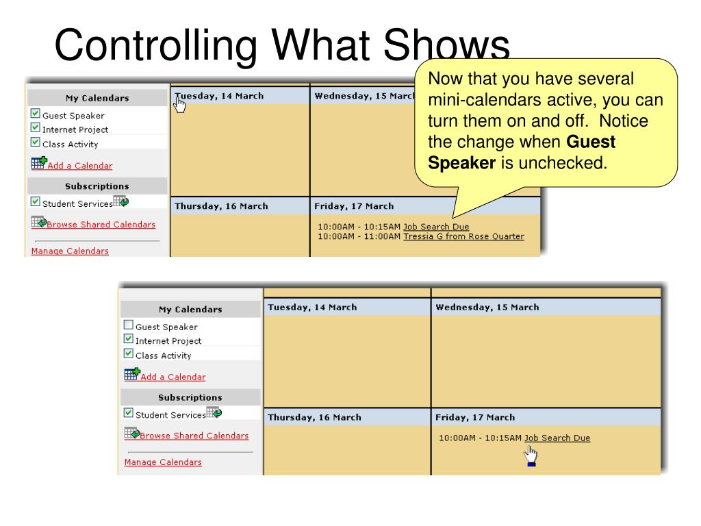 PPT MY MHCC The Calendar PowerPoint Presentation, free download