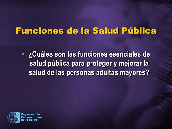 PPT - Funciones de la Salud Pública PowerPoint Presentation, free download  - ID:4272903