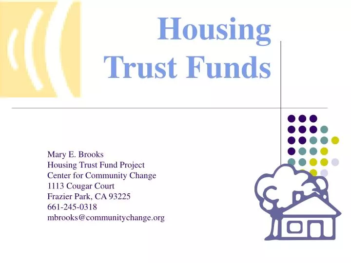 PPT Housing Trust Funds PowerPoint Presentation, free download ID