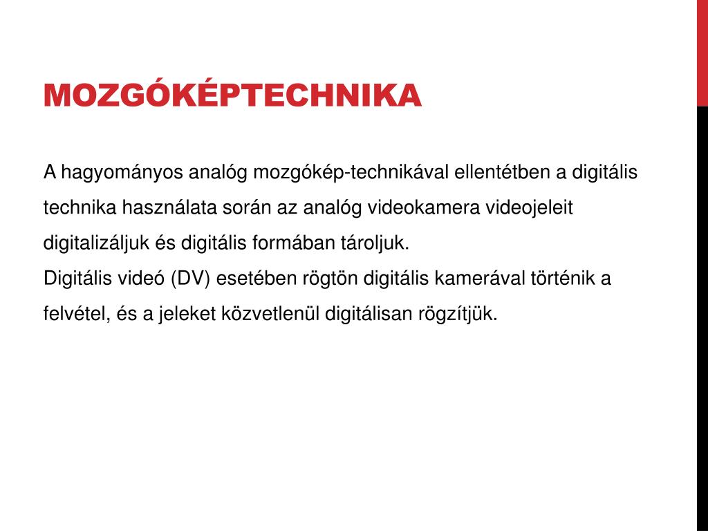PPT - Mozgókép PowerPoint Presentation, free download - ID:4273513