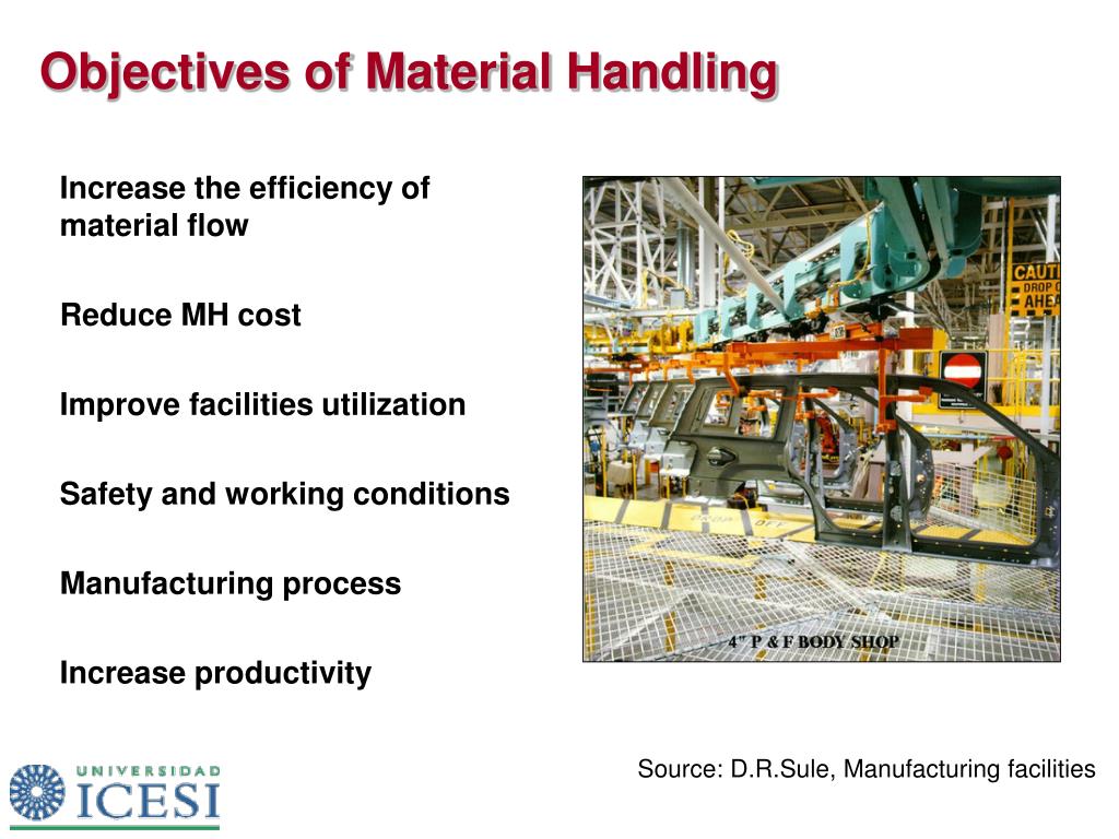 research paper on material handling system