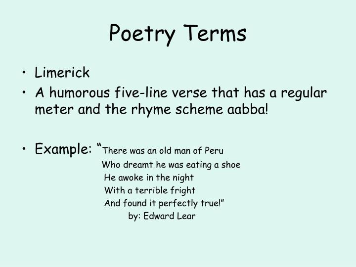 PPT - Poetry Unit PowerPoint Presentation - ID:4274733